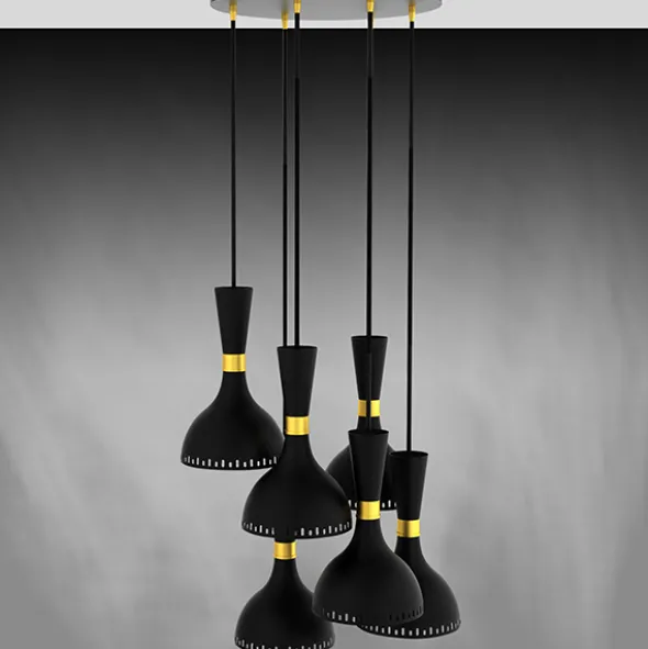 Imbuto lampadario a 6 luci