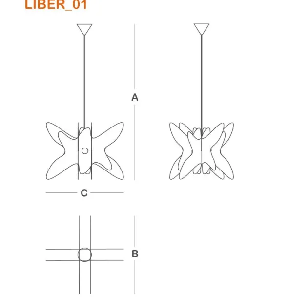 Liber_01 lampada a sospensione